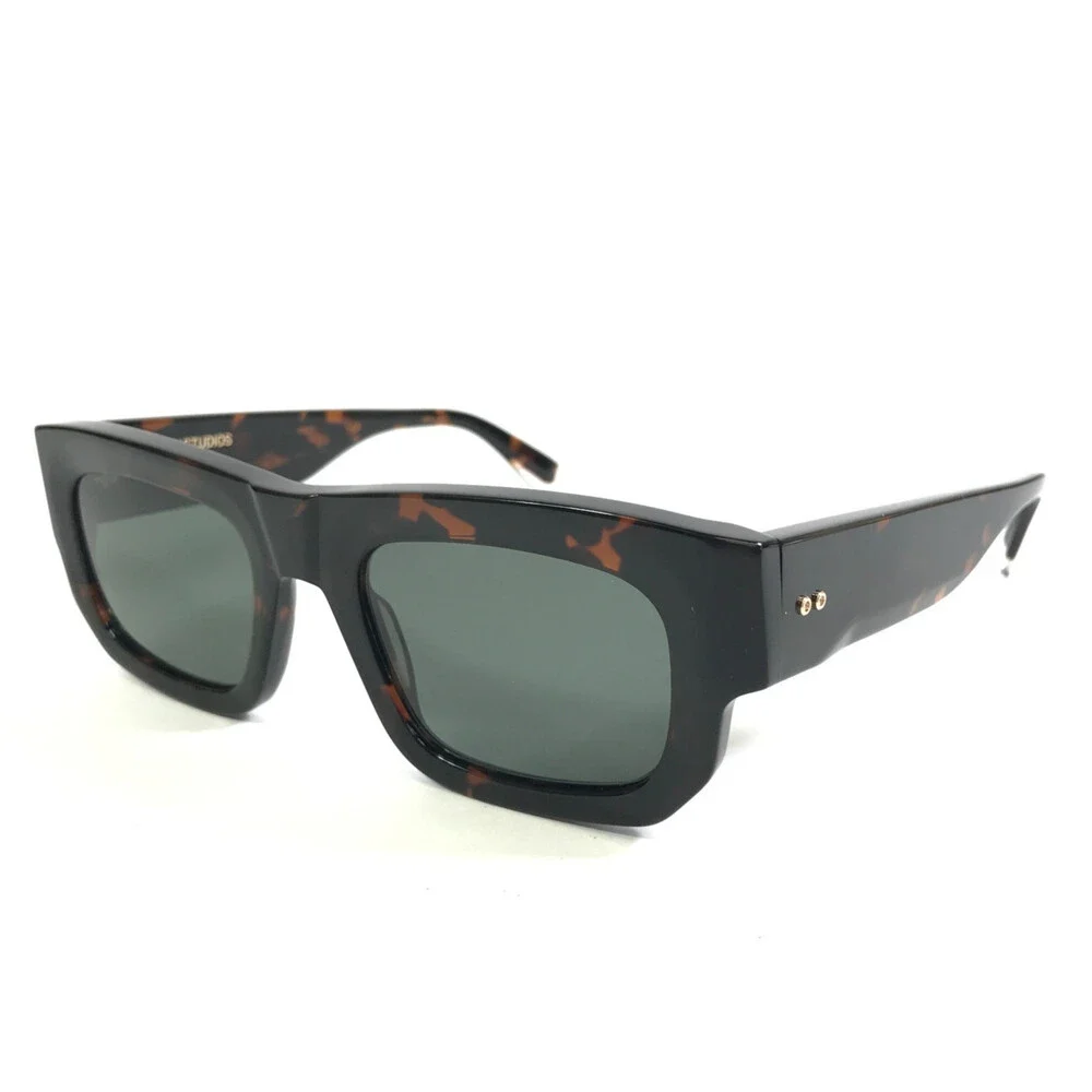 Gigi Studios Sunglasses MAGNO 6851/2 Dark Tortoise Frames Green Polarized Lenses